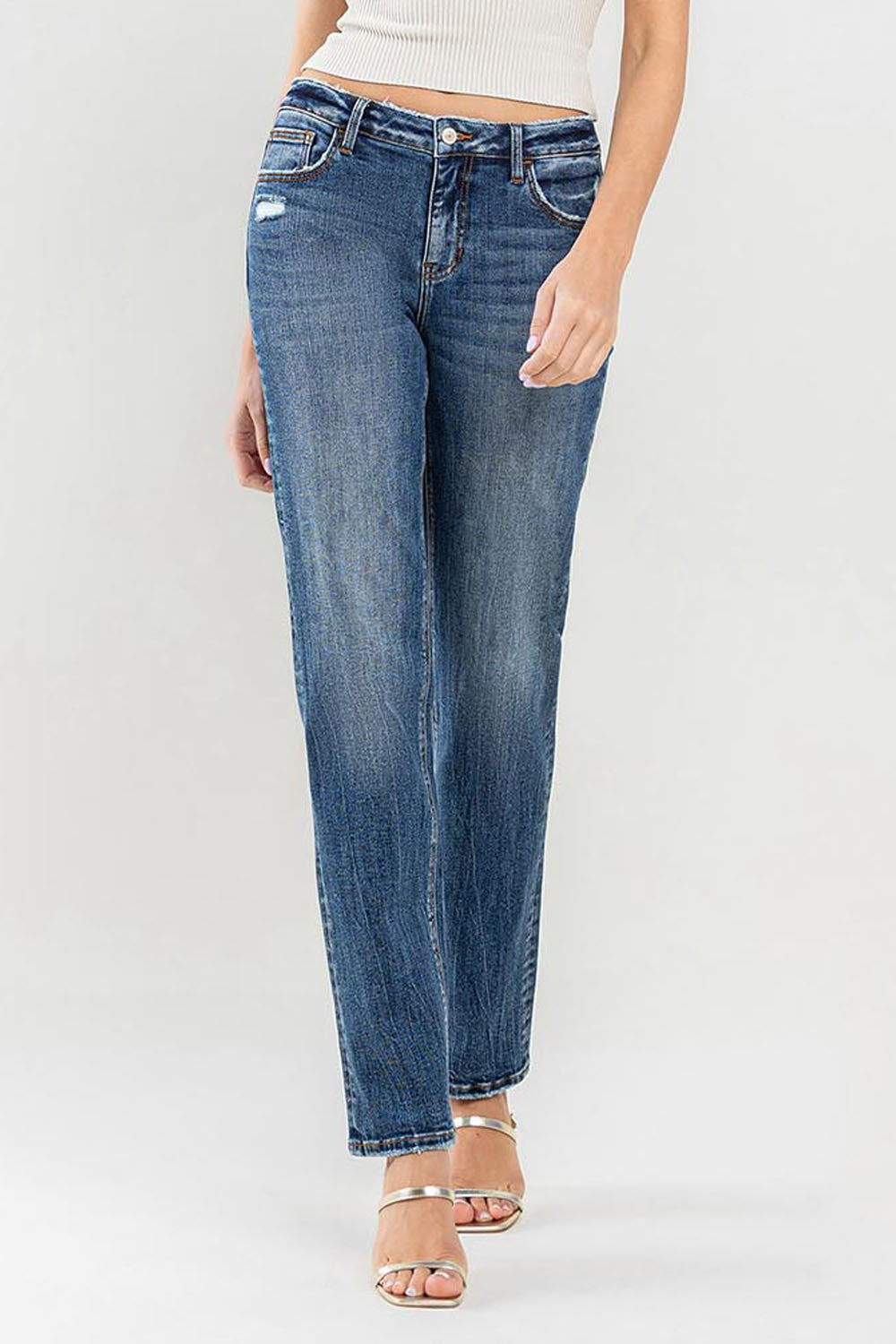 Women's Lovervet Mid Rise Straight Jean