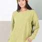 Oversized Solid Color  Knit Top (3) colors