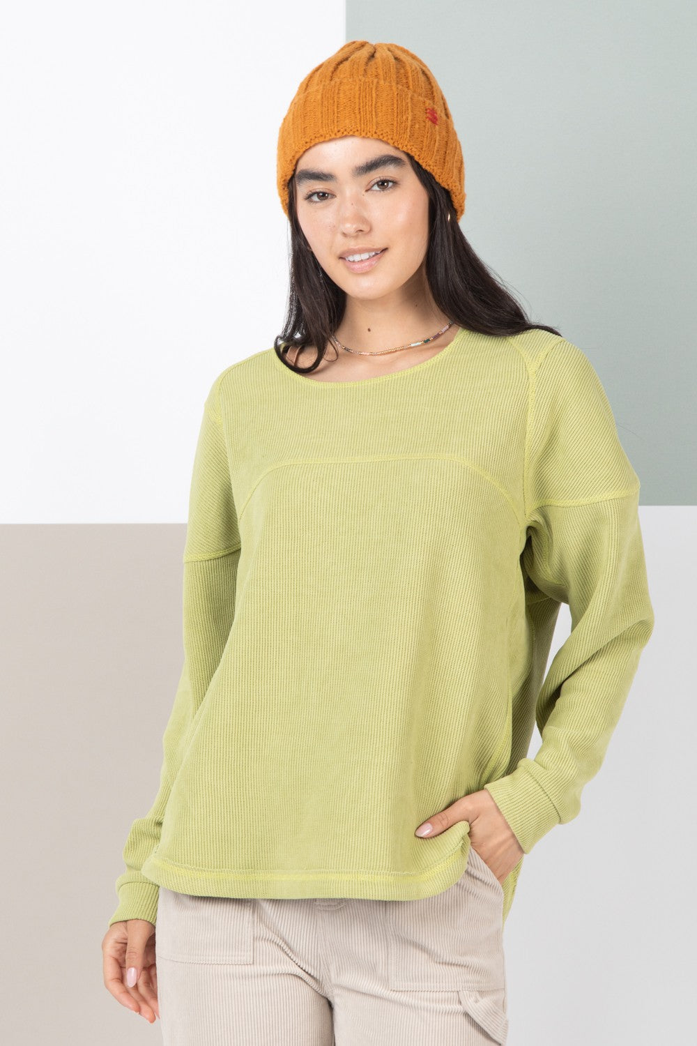 Oversized Solid Color  Knit Top (3) colors