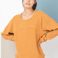 Oversized Solid Color  Knit Top