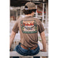 Red Dirt Hat Co. - Home on the Range Short Sleeve Shirt  - Heather Brown
