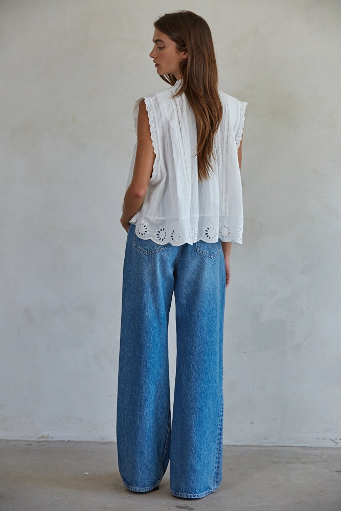 Precious Pearl Button Down