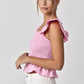 Riley Ruffle Top (Pink)