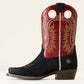 Ariat Youth Kids Black Roughout Crimson Derby Monroe Boot