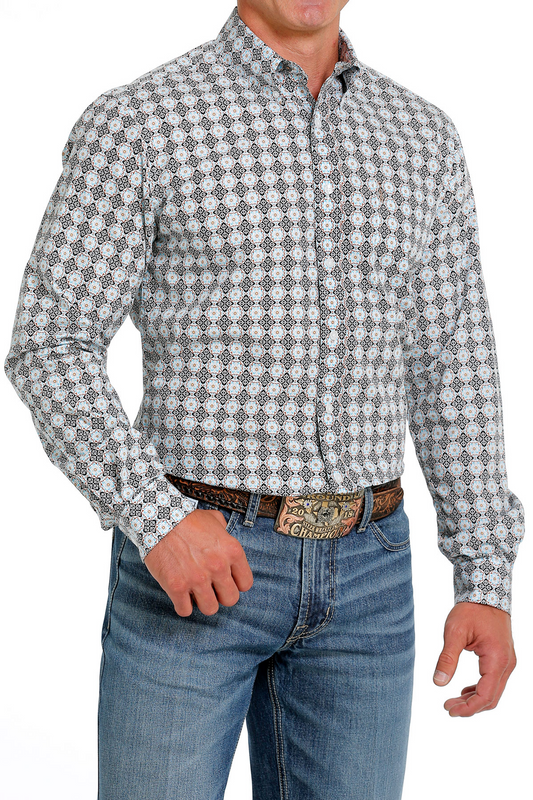 Cinch Men's Modern Fit Printed Button-Down Shirt - MTW1347081