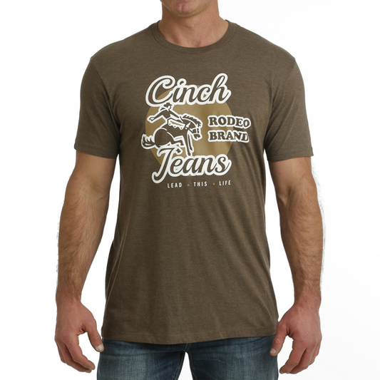 Cinch Jeans Men's Rodeo Brand T-Shirt - Brown