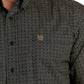 Cinch Geometrtic Print Button Down Long Sleeve Shirt - MTW1105672