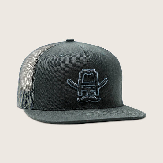 Cowboy Cool Blackout 5 -Panel Snapback Hat