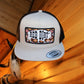 Red Dirt Hat Co. - Aztec Great White Patch - Silver/Blk 5 Panel Snapback Flat Bill