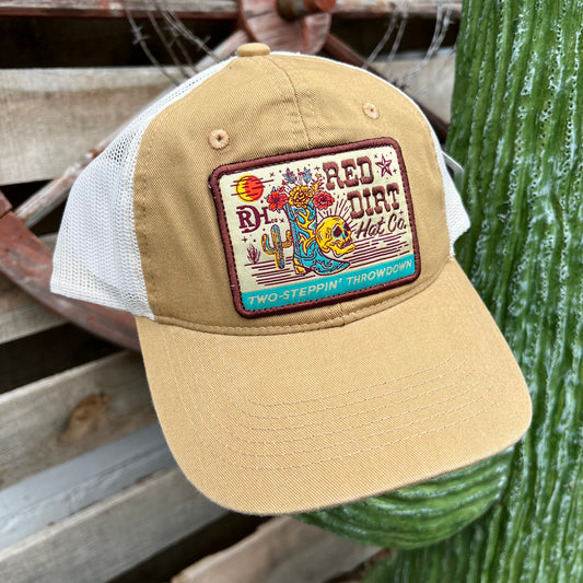 Red Dirt Hat Co. - Dosey Doe Patch - Khaki/White Unstructed