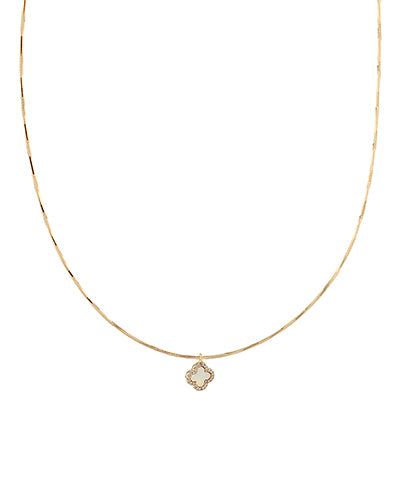 CZ Clover Pendant