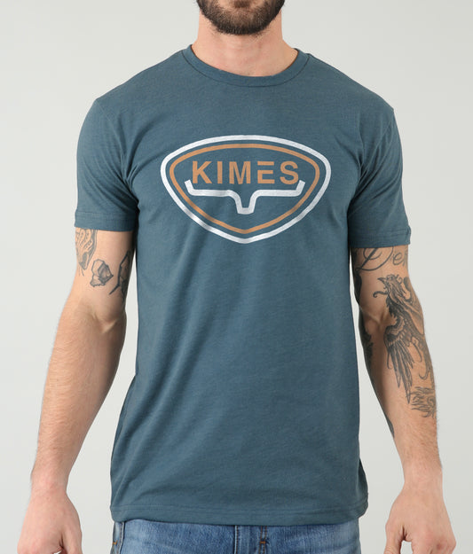 Kimes Ranch Mens Conway Short Sleeve Graphic T-Shirt - Indigo