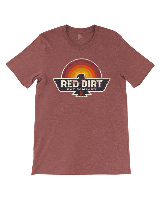 Red Dirt Hat Co. - Early Bird Short Sleeve Graphic Shirt  - Red