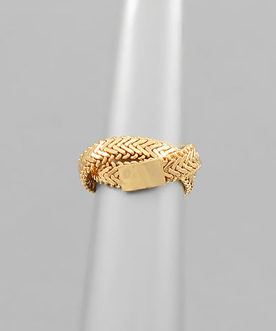 Textured Gold Ring
