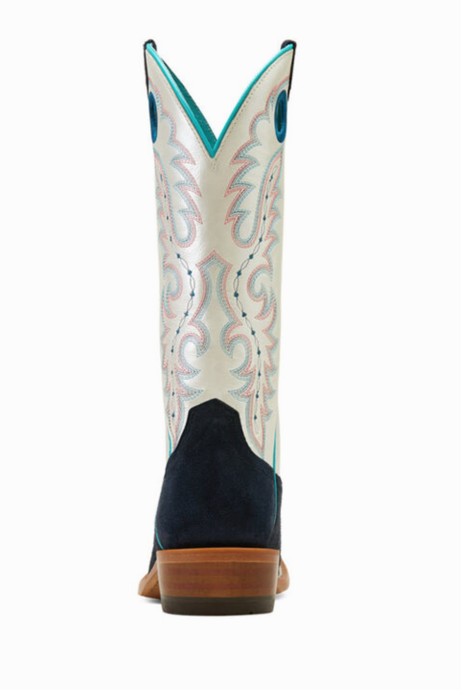 ARIAT WOMEN'S FUTURITY BOON WESTERN BOOTS | POLO BLUE ROUGHOUT / PEARLY WHITE #10046889