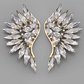 Marquise Stone Wing Earrings