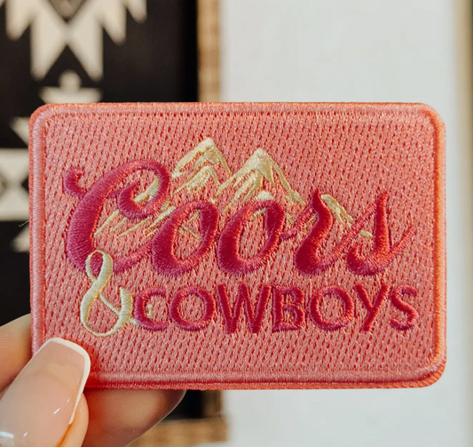 Coors & Cowboys Iron On Patch