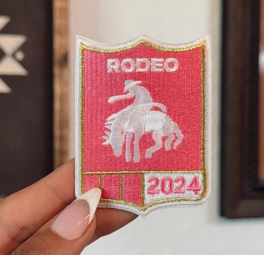 Rodeo Shield Iron On Patch