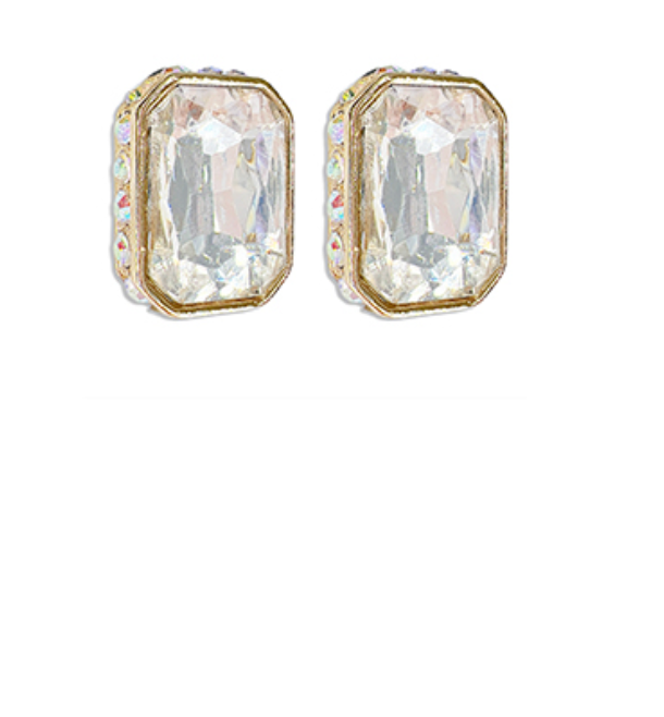Radiant Cut Diamond Earrings