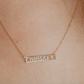 CALL IT OUT  BAR NECKLACE
