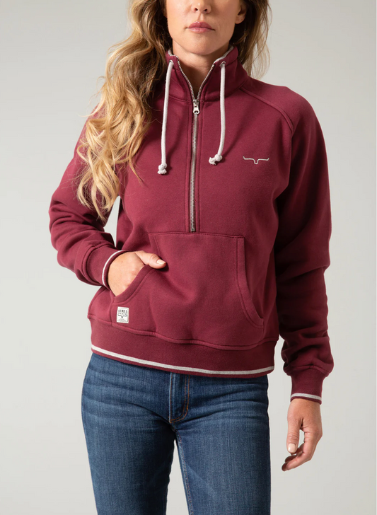 Malta Cropped Quarter Zip Sweatshirt KIMES