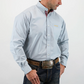 Drover Signature Series - Peacemaker - Solid Niagara Mist Blue, Option Cuff, Classic Fit Shirt D106