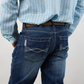 Denim Jeans - Badlands Fit - STRETCH Fabric, Slim, Low-Rise, Straight Leg, Boot Cut (Mid Wash & Faded) D143