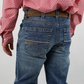 Denim Jeans - Bunkhouse Fit - STRETCH Fabric, Relaxed, Mid-Rise, Straight Leg, Boot Cut (Mid Wash & Faded)