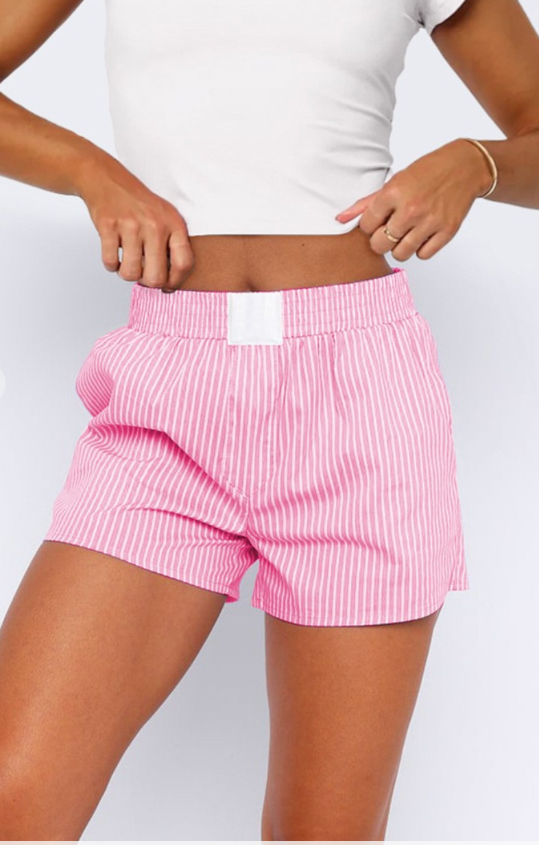 Pink Striped Boxer Short