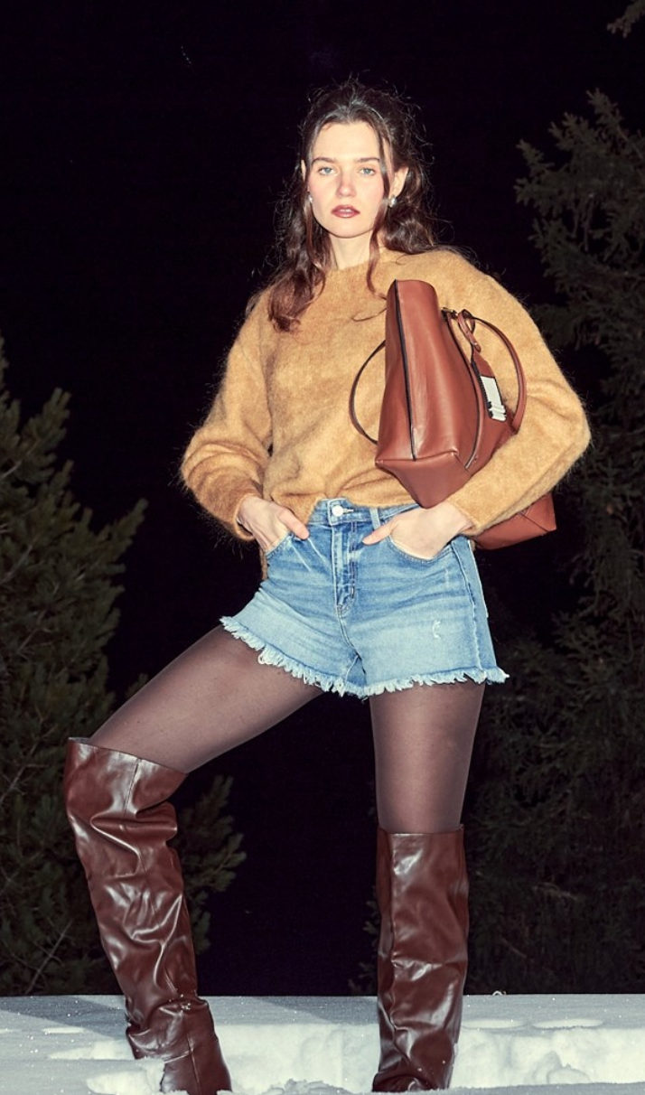 High Rise Mom Shorts
