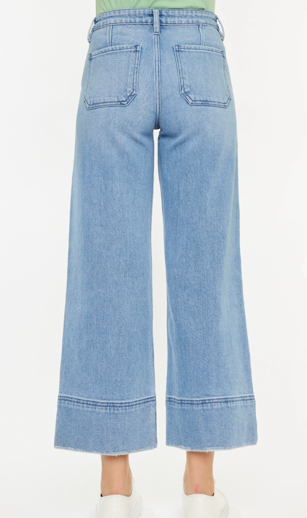 April's Cropped Wide Leg Jean