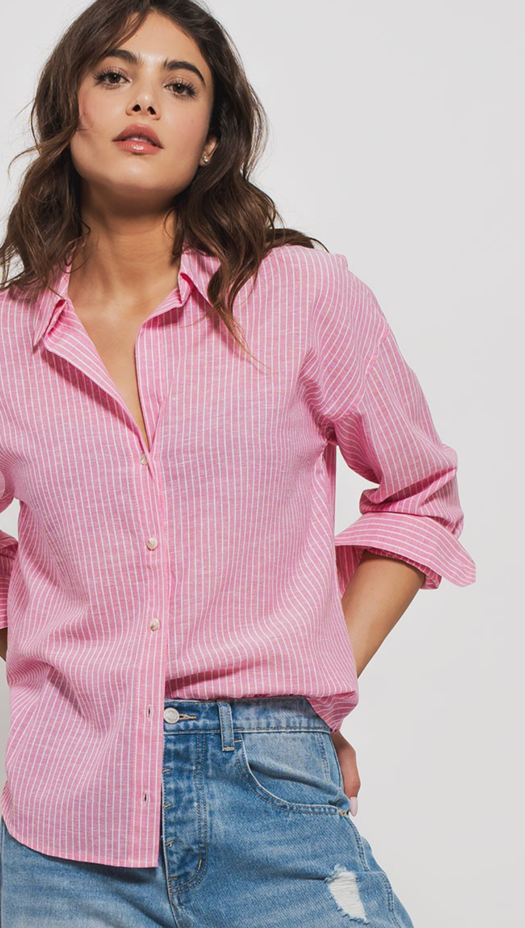 Linen The Necessary Button Down