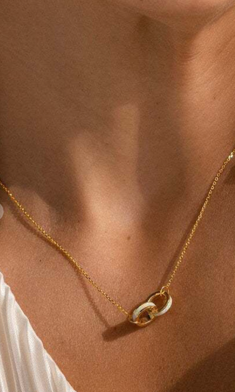 Danity Opal link Necklace