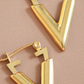 V Hoop Earrings