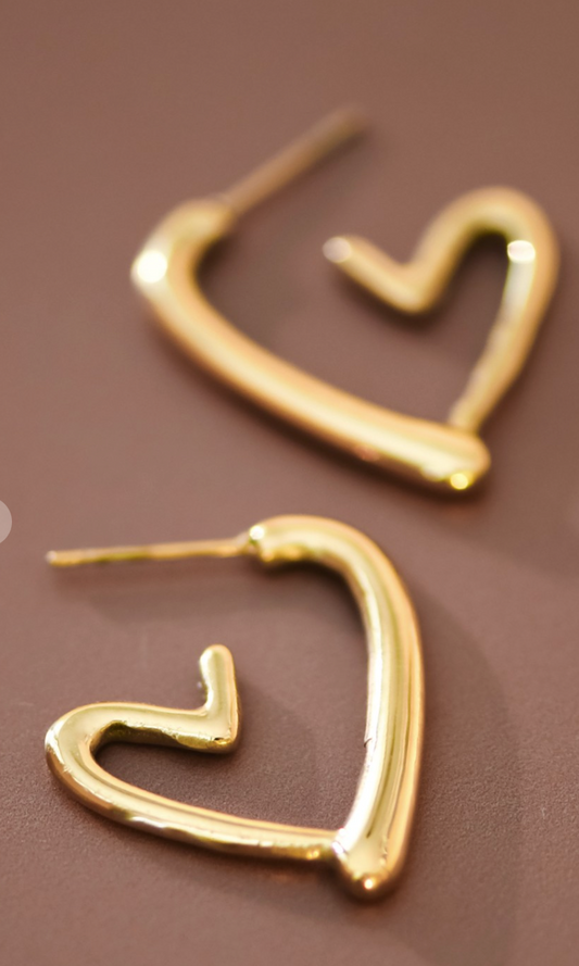 Broken H Earrings