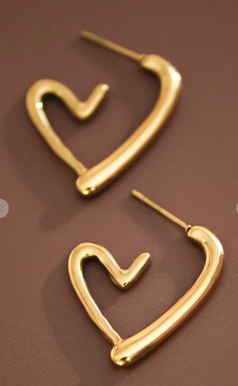 Broken H Earrings