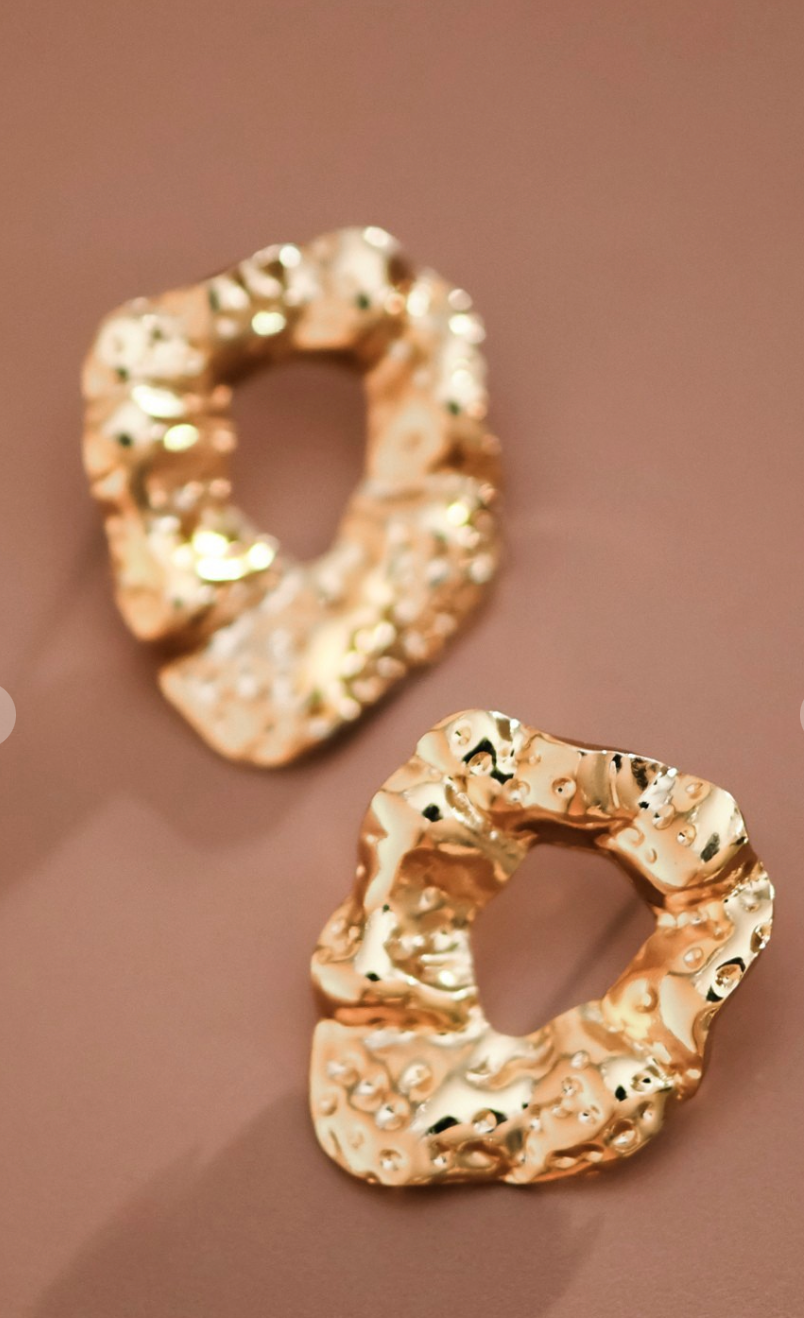 Melted Gold Earrings