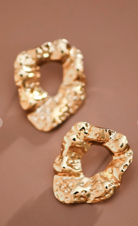 Melted Gold Earrings