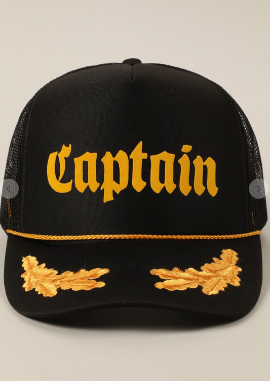 Captain Trucker Hat (Inspired by James;)