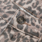 Leopard Frayed Edge Wide Leg High Waist Jeans