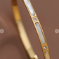 Golden Pearl Diamond Bangle