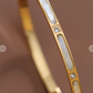 Golden Pearl Diamond Bangle