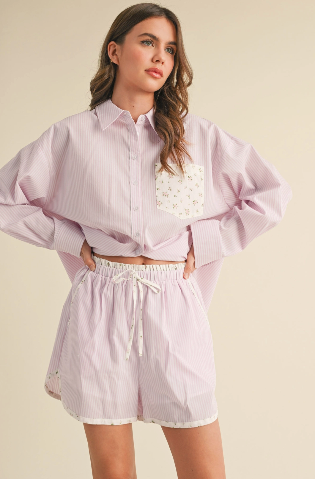 Summer Fling  Button-Up & Shorts