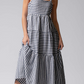 Striped Tiered Maxi Dress