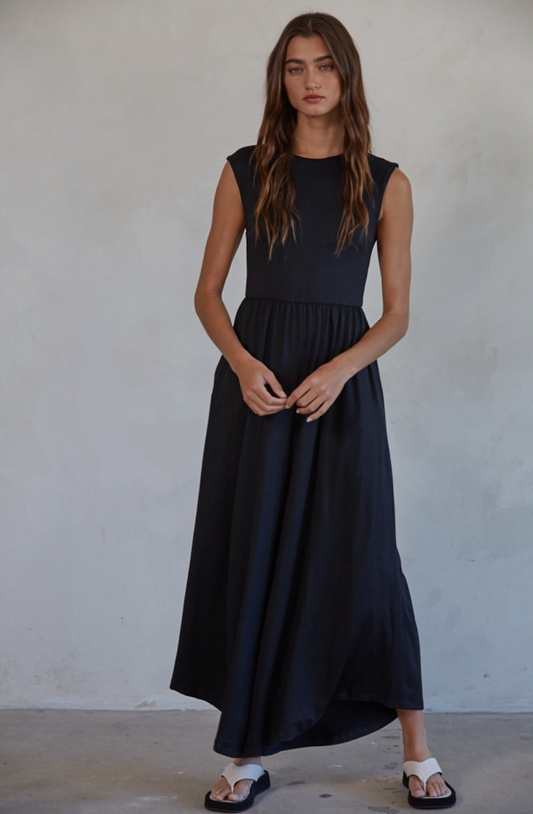 Sleeveless Open Back Wide Leg Jumpsuit