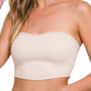 SEAMLESS TUBE TOP WITH BRA PAD