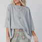 Cozy Cool Oversized Tee - Heather Gray