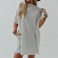 Laid Back Luxe Dress - Light Heather Gray
