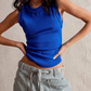 Round Neck Ribbed Tank