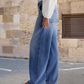 Vintage Washed Straight Leg Simple Jeans